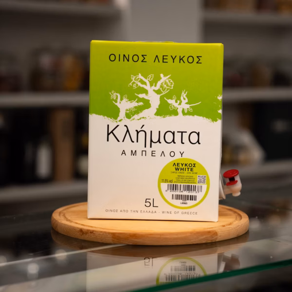 Wino Stołowe Białe Wytrawne Klimata 5L